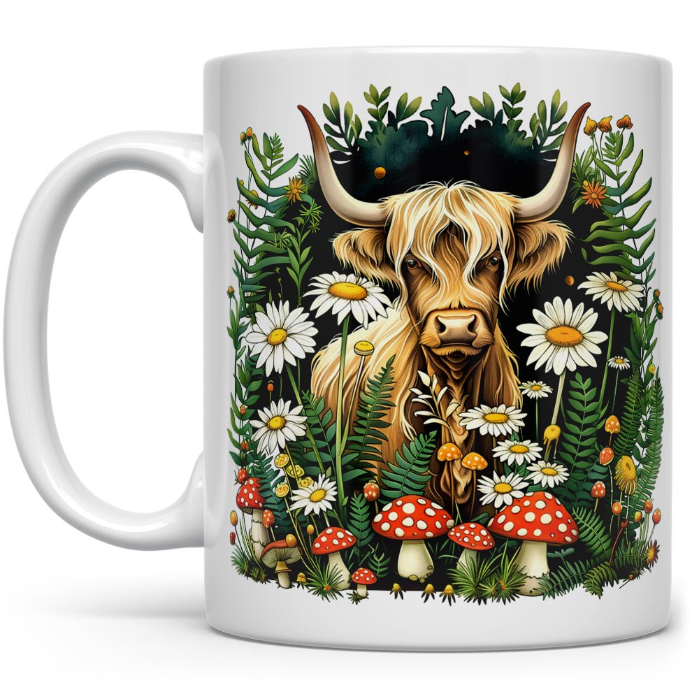Cottagecore Highland Cow Mug - Loftipop