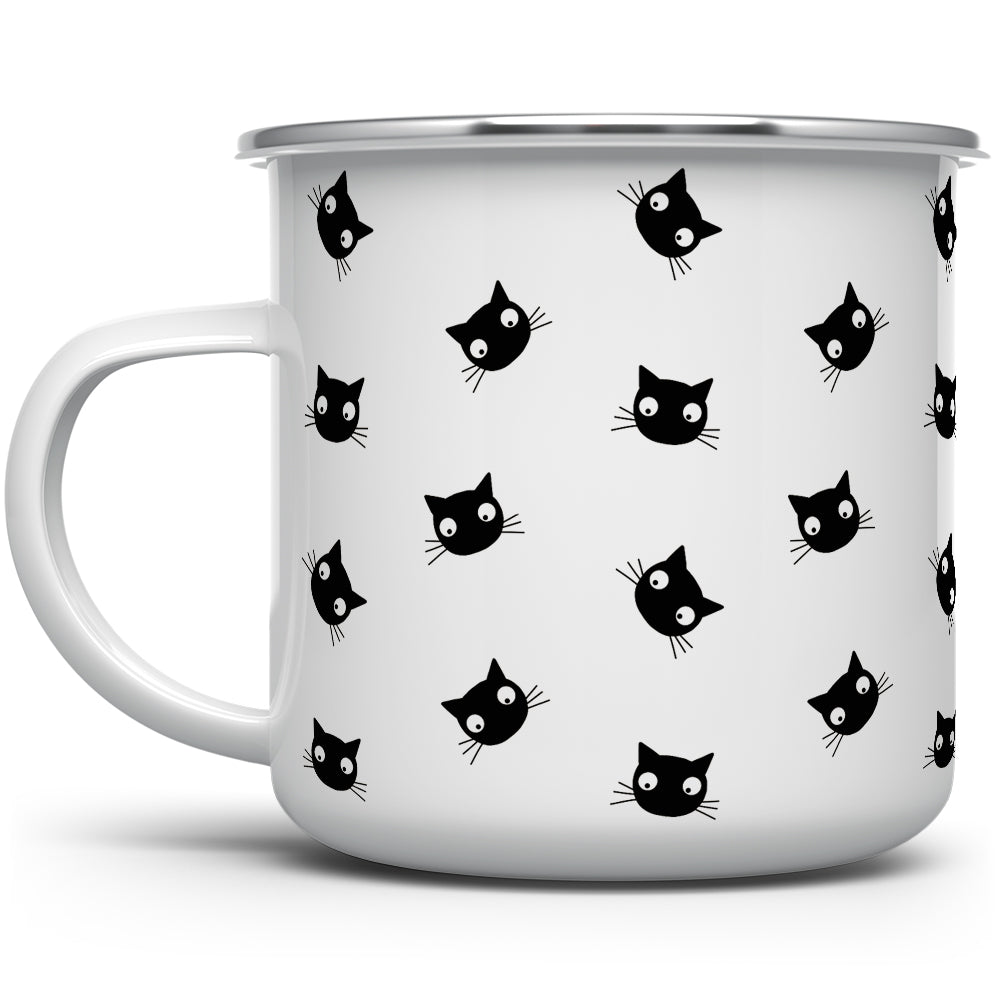 Black Cat Camp Mug - Loftipop