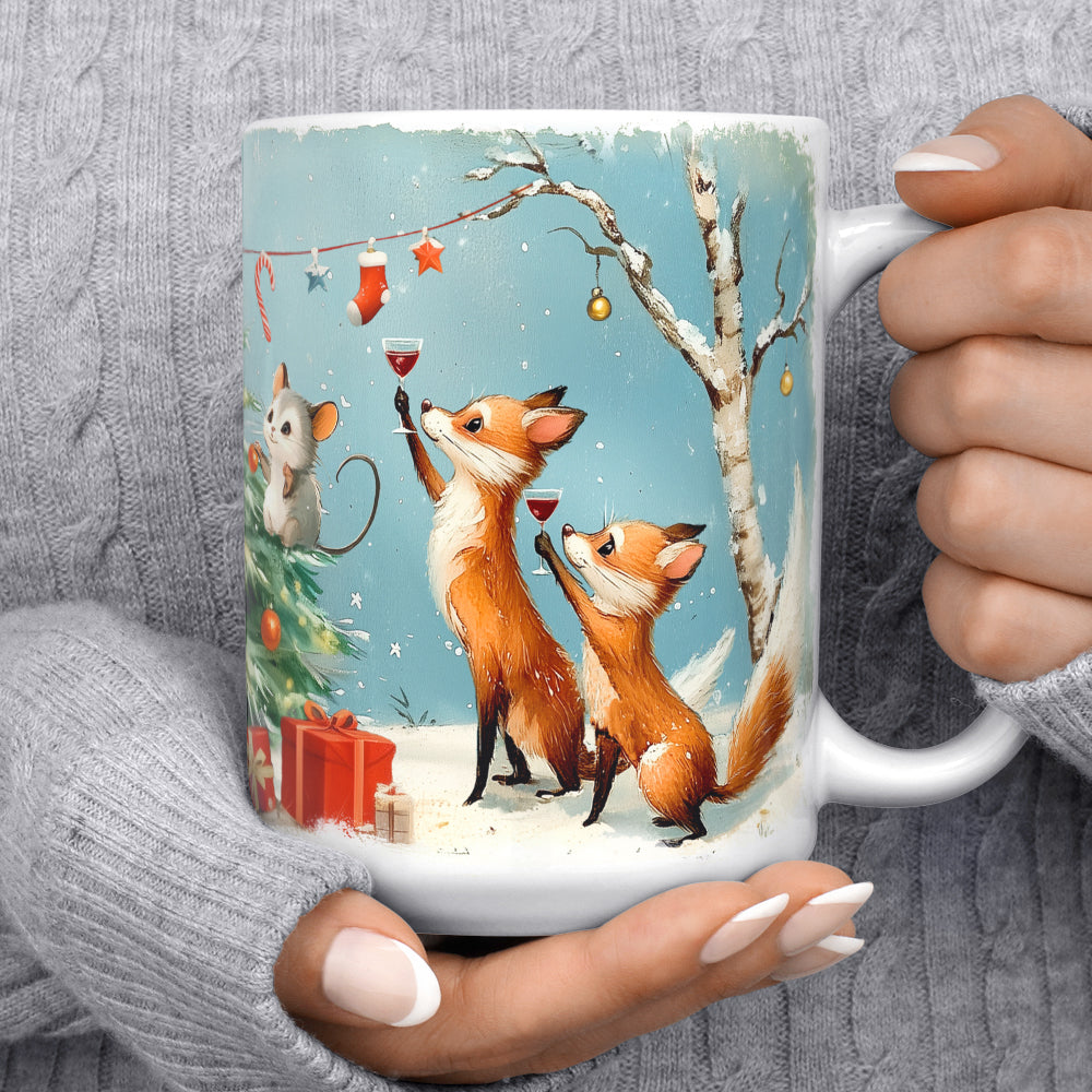 Festive Animals Holiday Mug