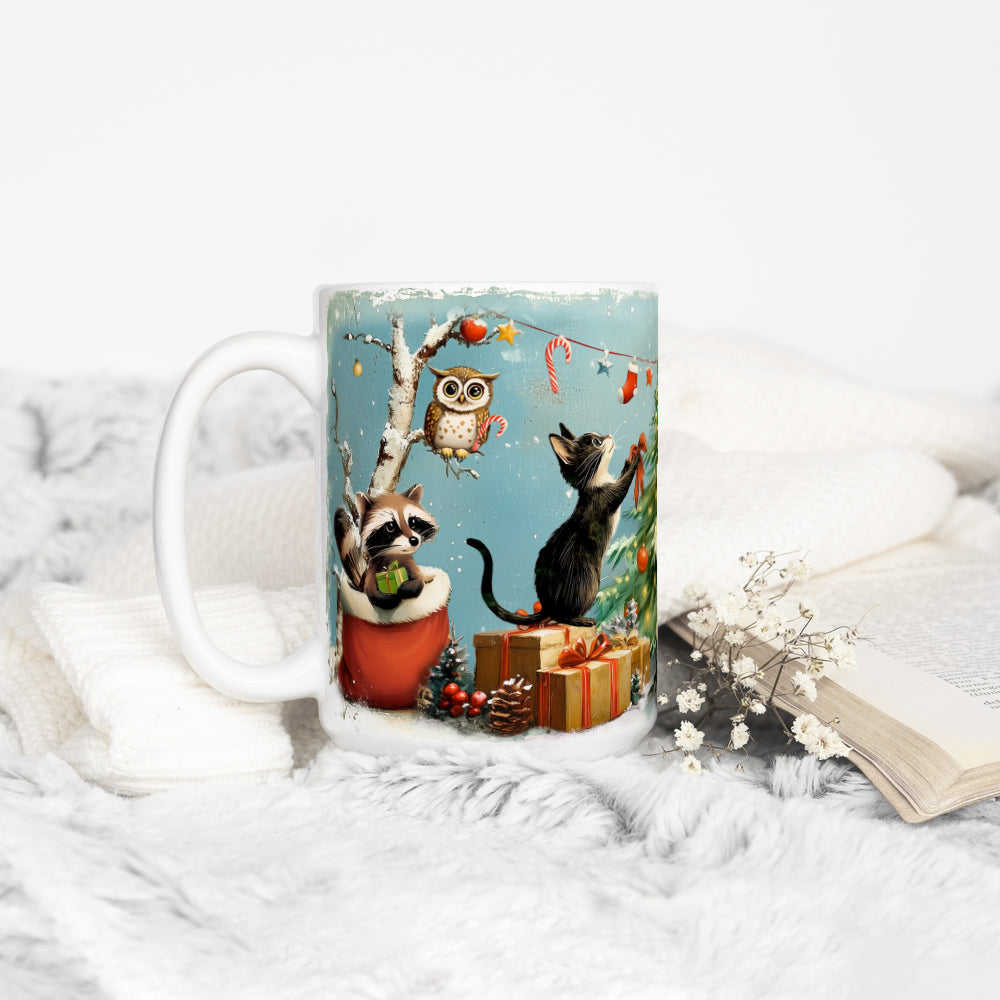 Festive Animals Holiday Mug