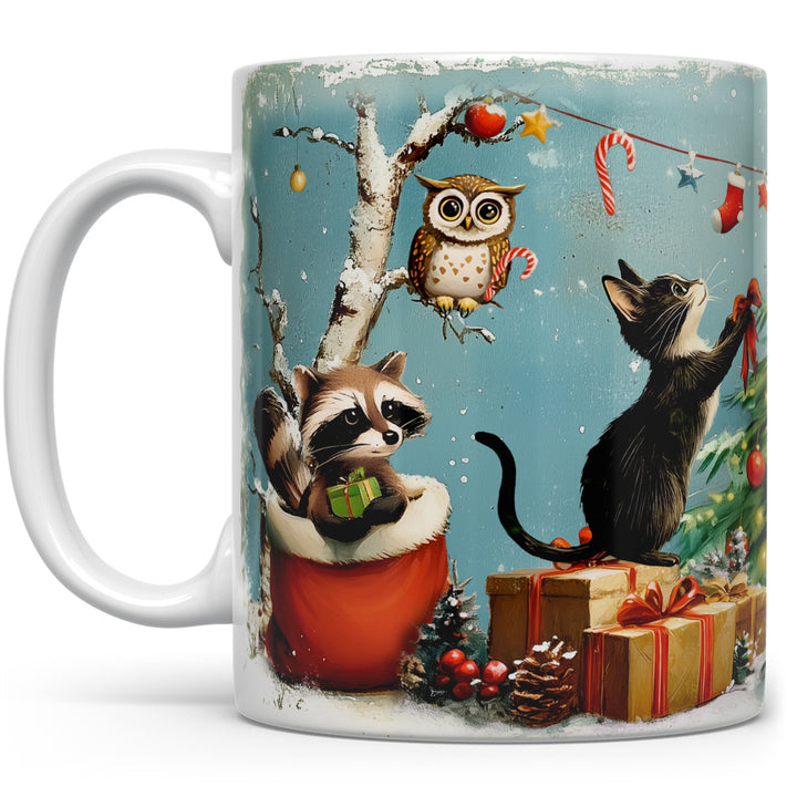 Festive Animals Holiday Mug