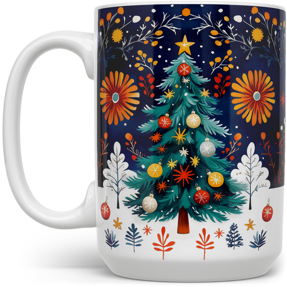 Festive Christmas Tree Mug