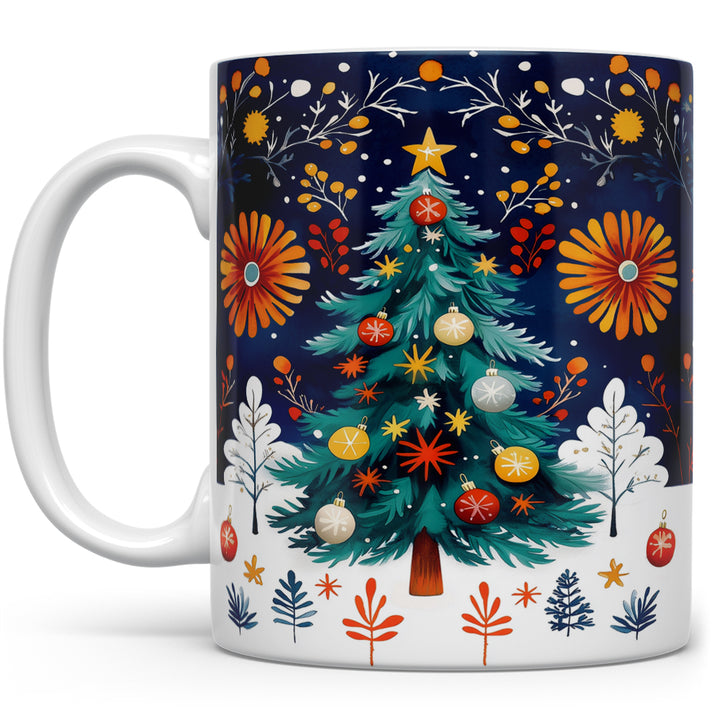 Festive Christmas Tree Mug