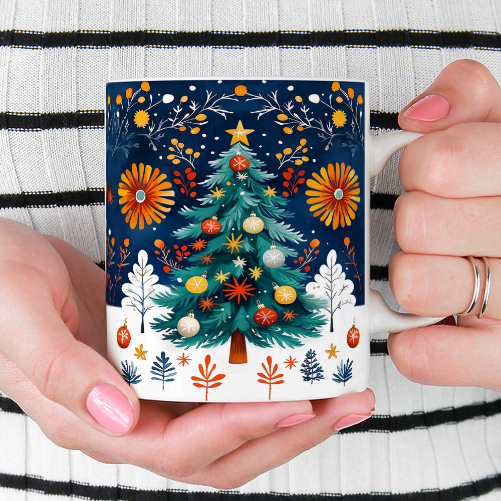 Festive Christmas Tree Mug