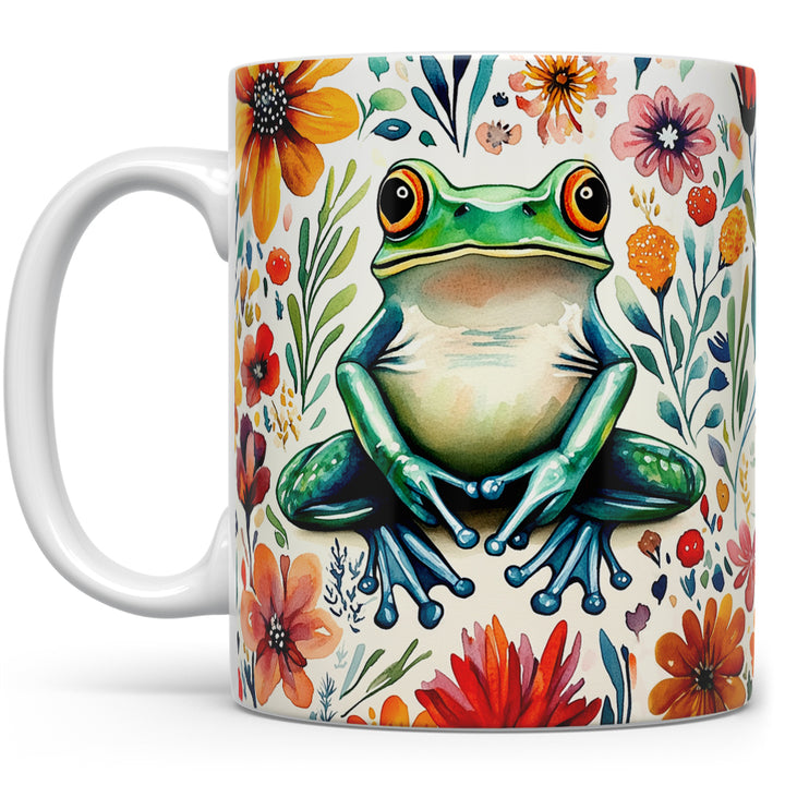 Floral Frog Mug