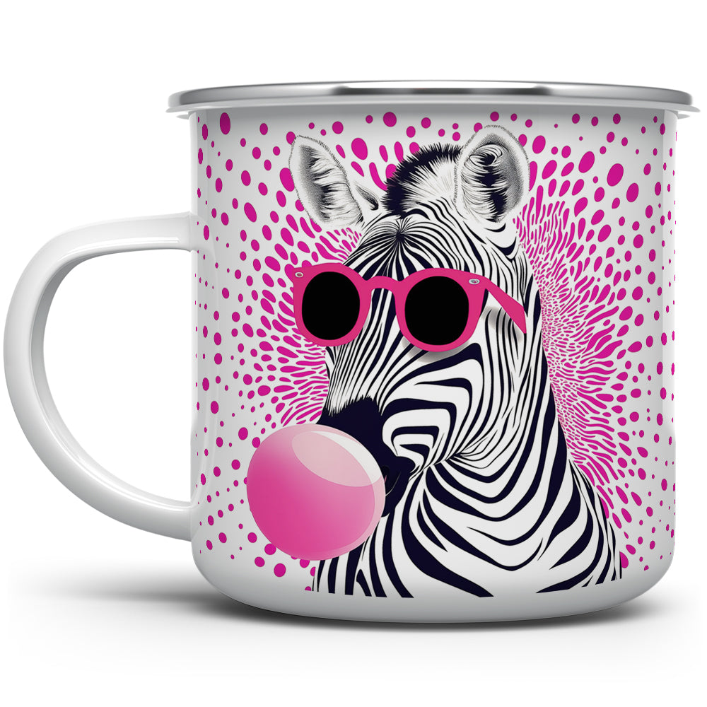 Retro Zebra Camp Mug