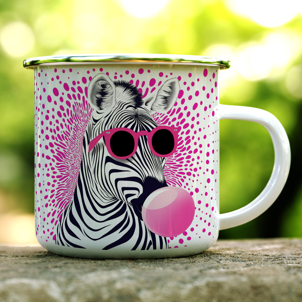 Retro Zebra Camp Mug