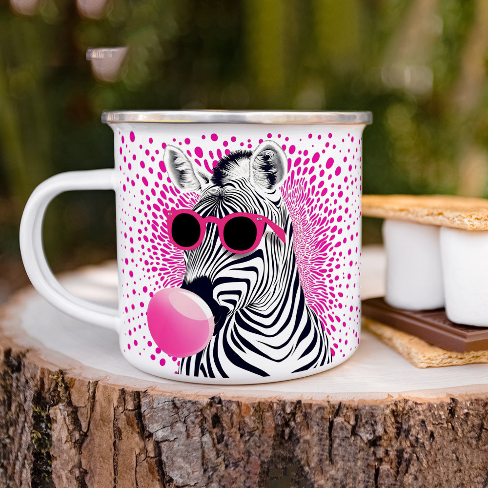 Retro Zebra Camp Mug