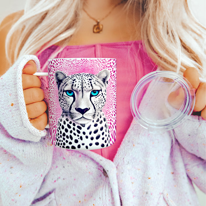 Cheetah Insulated Travel Mug