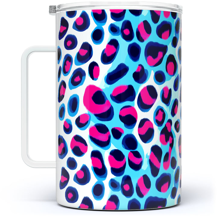 Cheetah Print Insulated Travel Mug