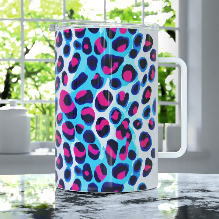 Cheetah Print Insulated Travel Mug