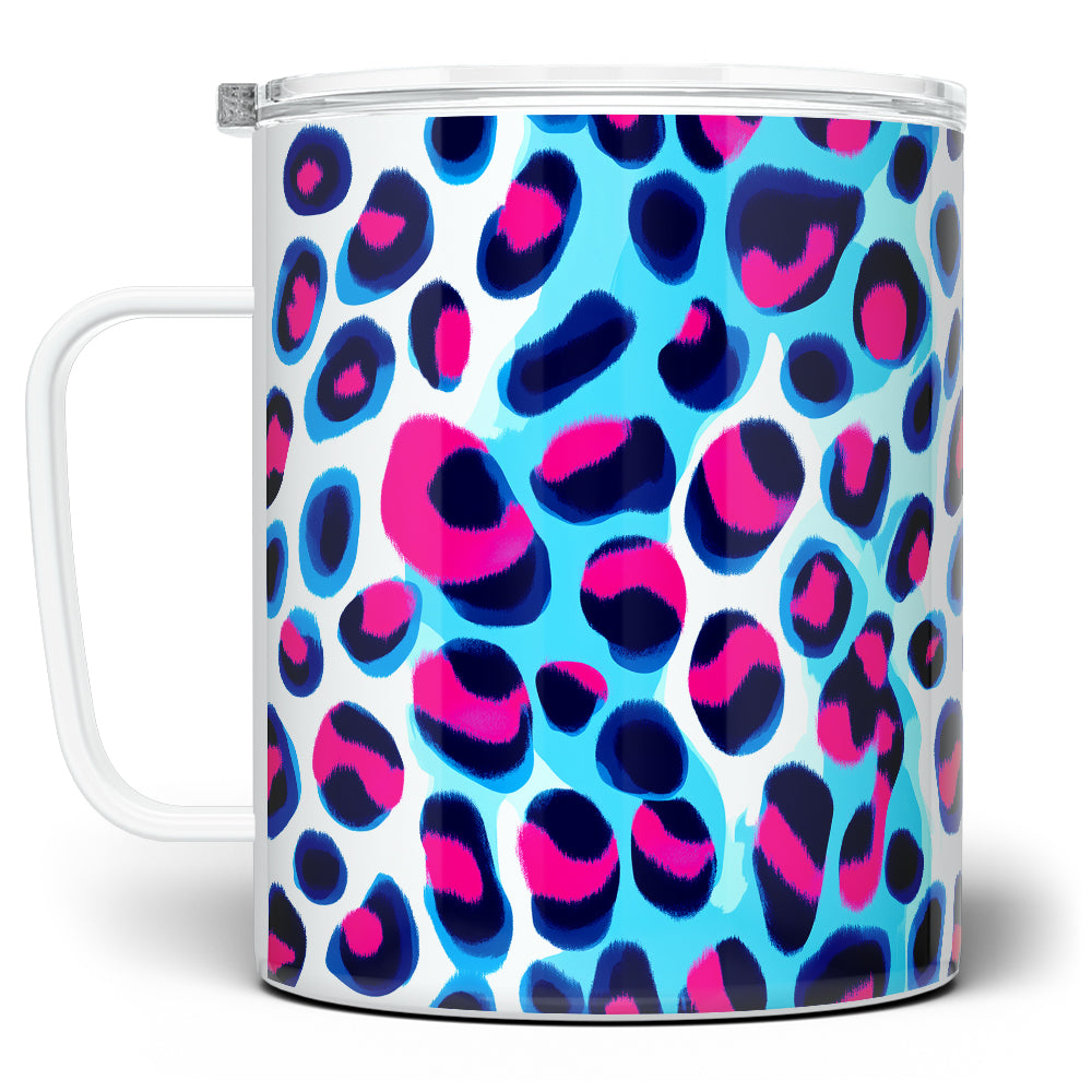 Cheetah Print Insulated Travel Mug