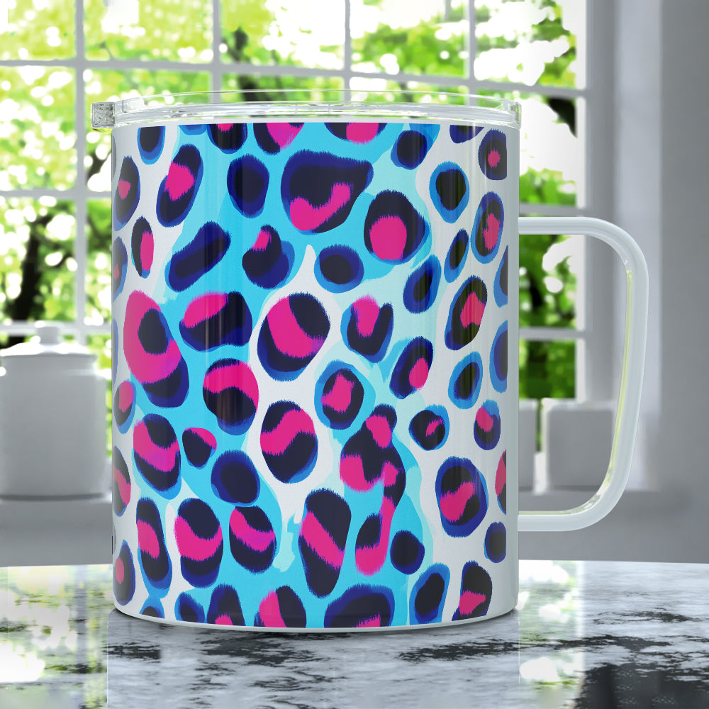 Cheetah Print Insulated Travel Mug