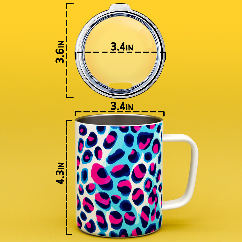 Cheetah Print Insulated Travel Mug