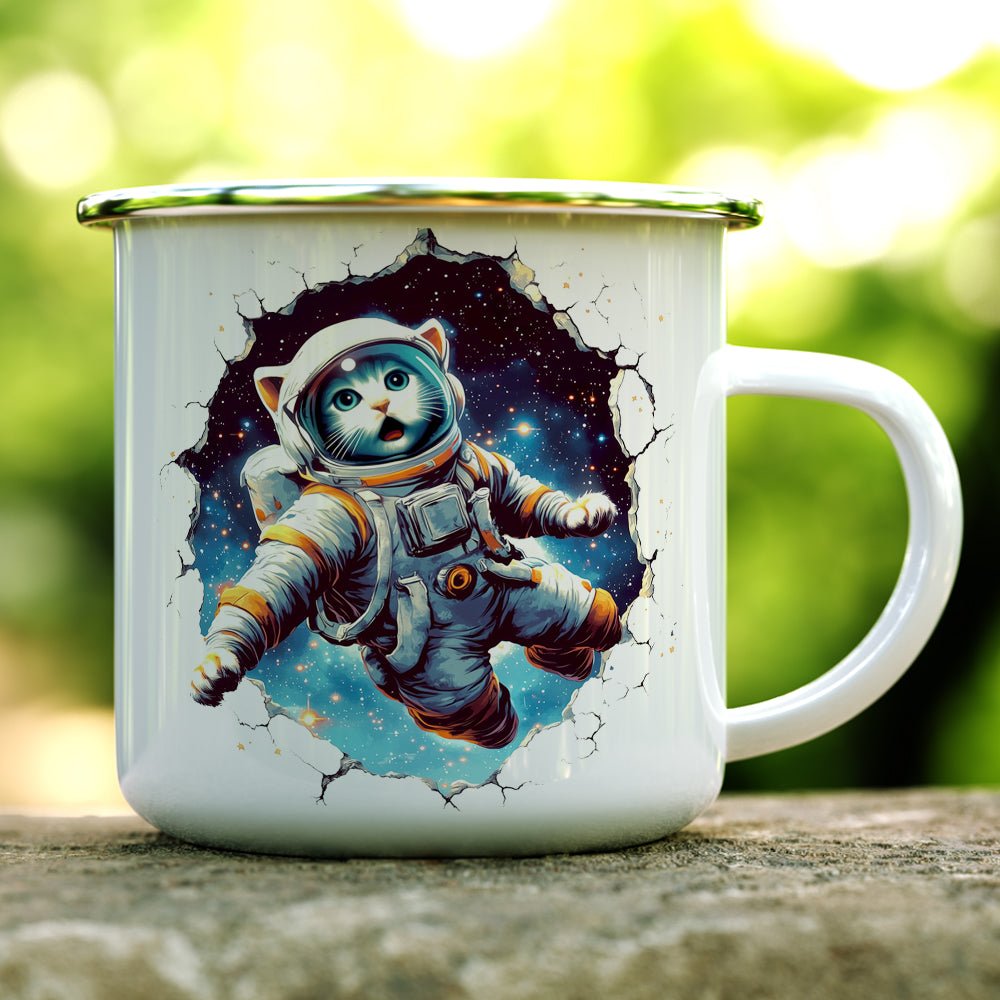 Astronaut Cat Camp Mug - Loftipop