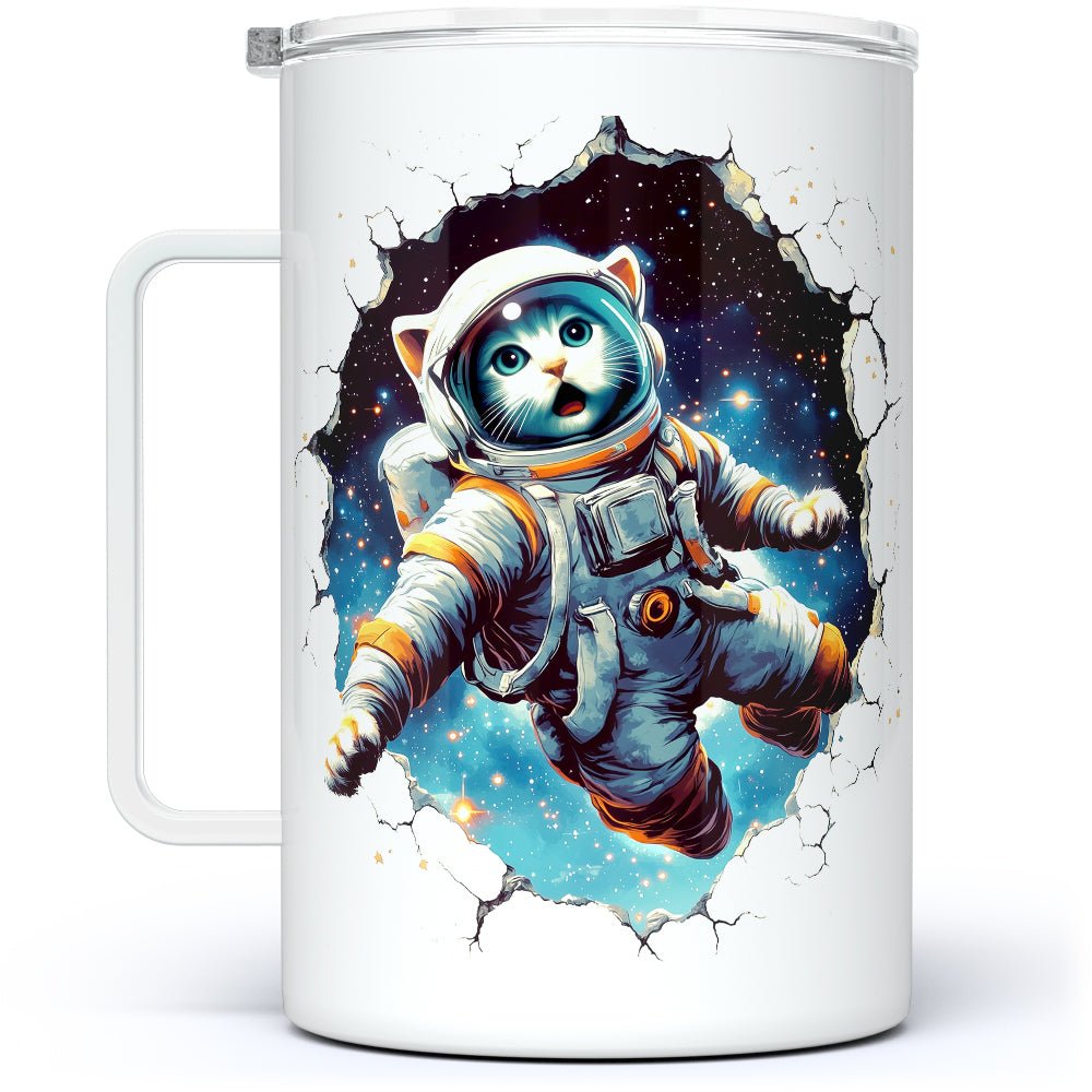 Astronaut Cat Insulated Travel Mug - Loftipop