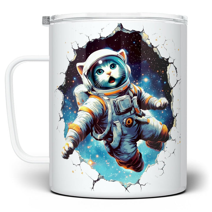 Astronaut Cat Insulated Travel Mug - Loftipop