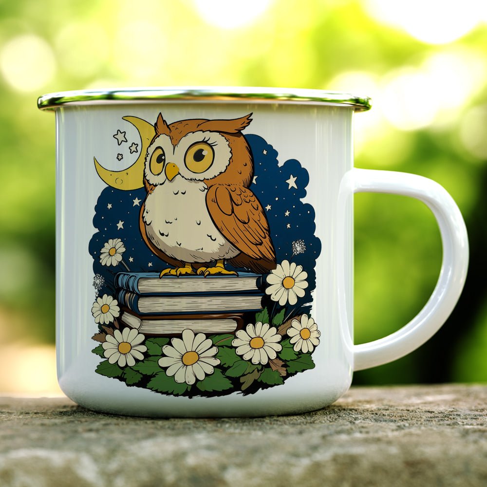 Book Owl Camp Mug - Loftipop