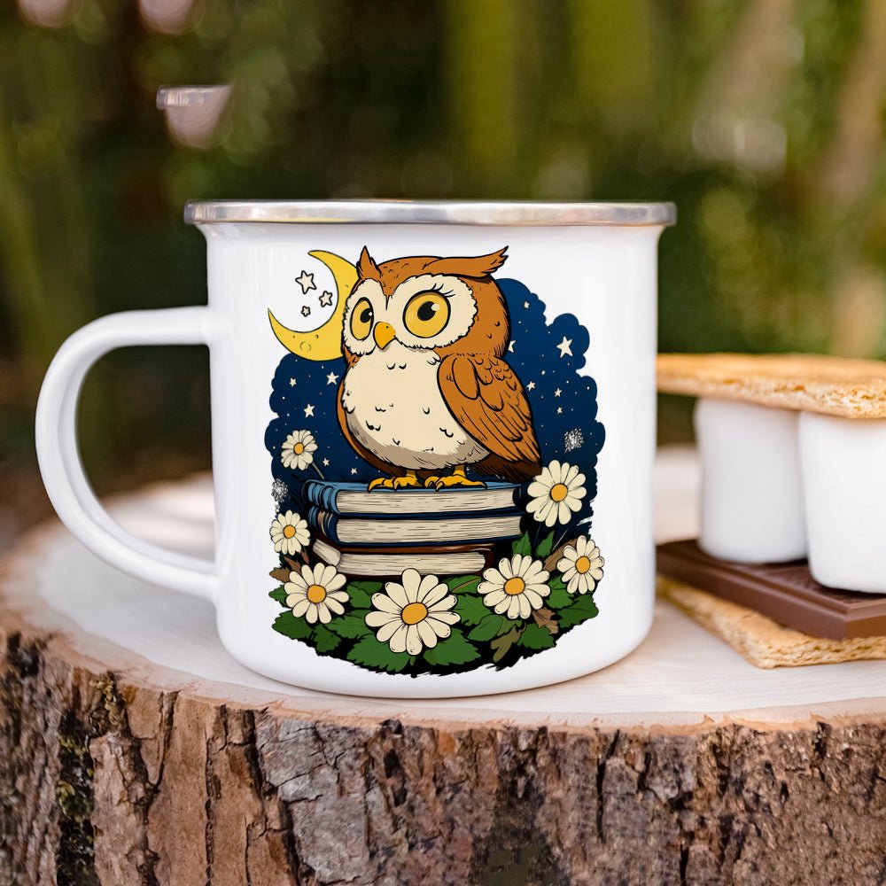 Book Owl Camp Mug - Loftipop