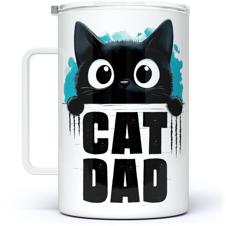 Cat Dad Insulated Travel Mug - Loftipop