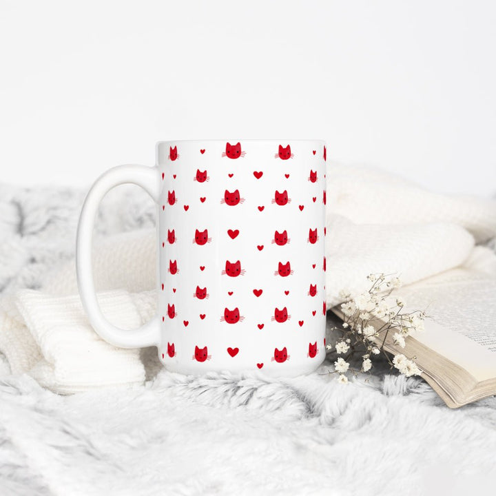 Cat Hearts Mug - Loftipop