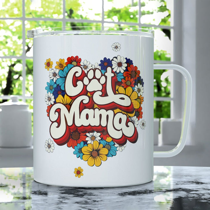 Cat Mama Insulated Travel Mug - Loftipop