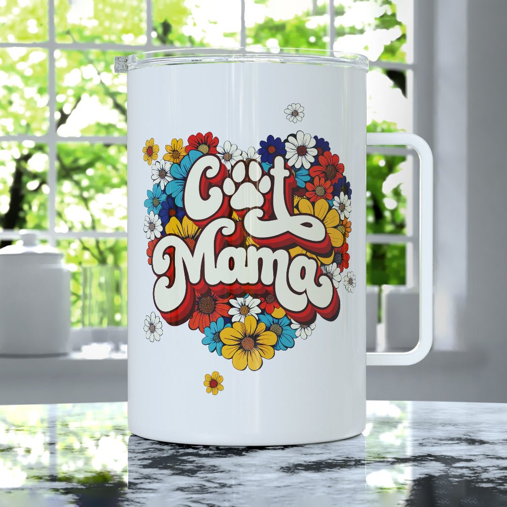 Cat Mama Insulated Travel Mug - Loftipop
