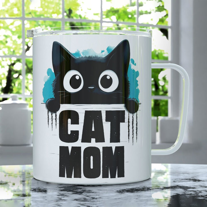 Cat Mom Insulated Travel Mug - Loftipop