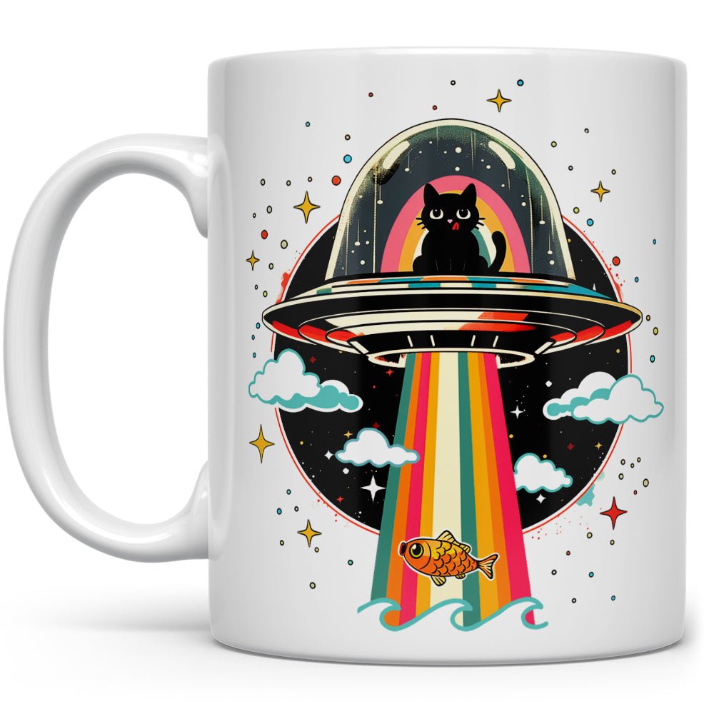 Cat UFO Abduction Mug - Loftipop