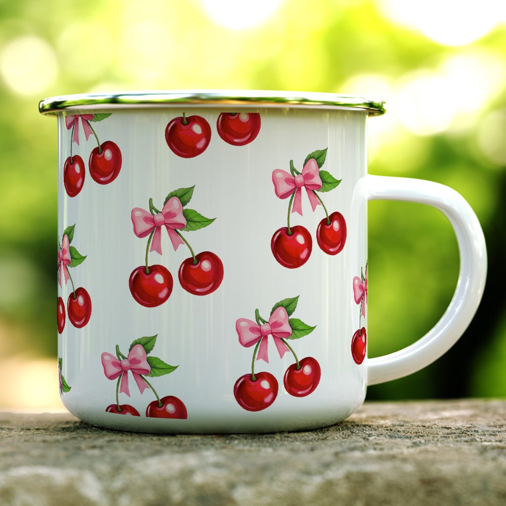 Cherry Bows Camp Mug - Loftipop