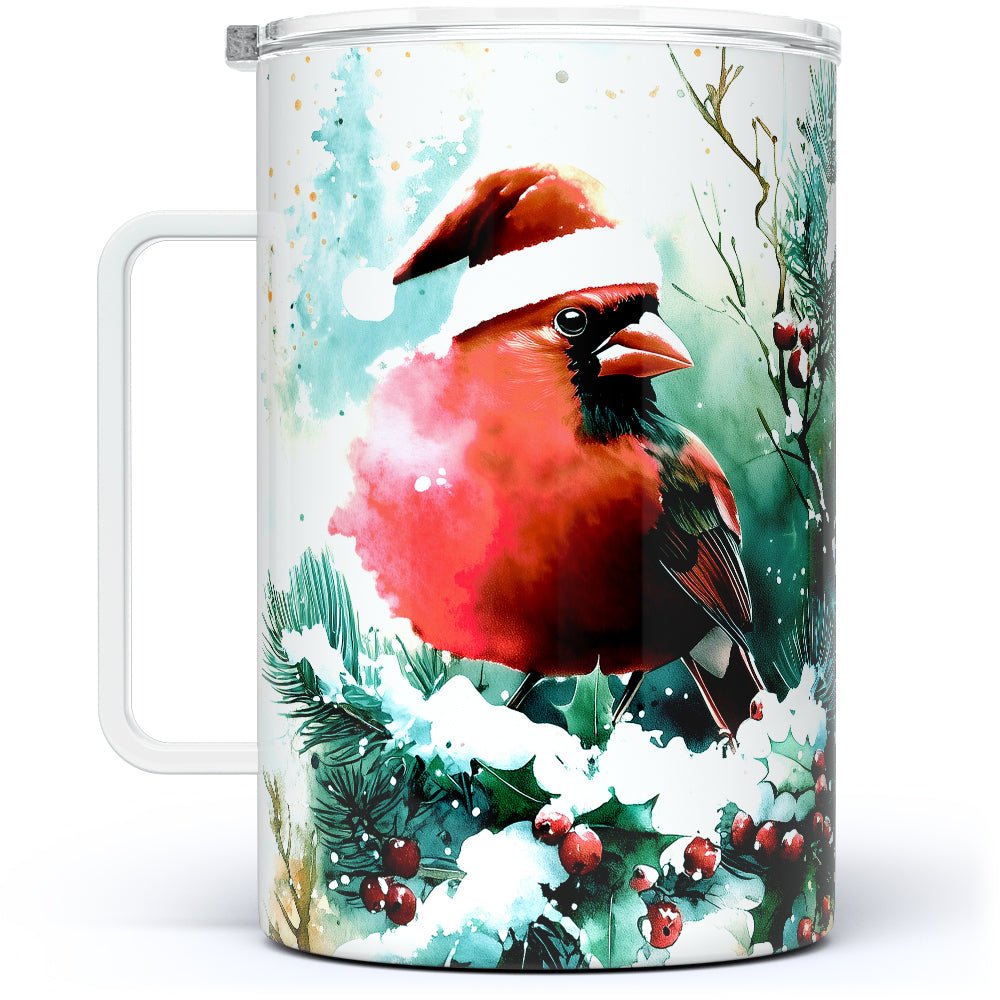 Christmas Cardinal Insulated Travel Mug - Loftipop