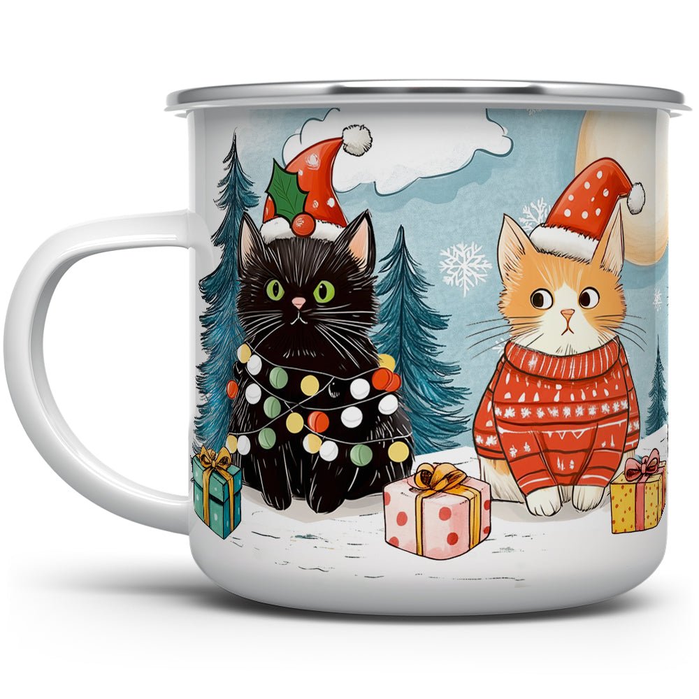 Christmas Cats Camp Mug - Loftipop