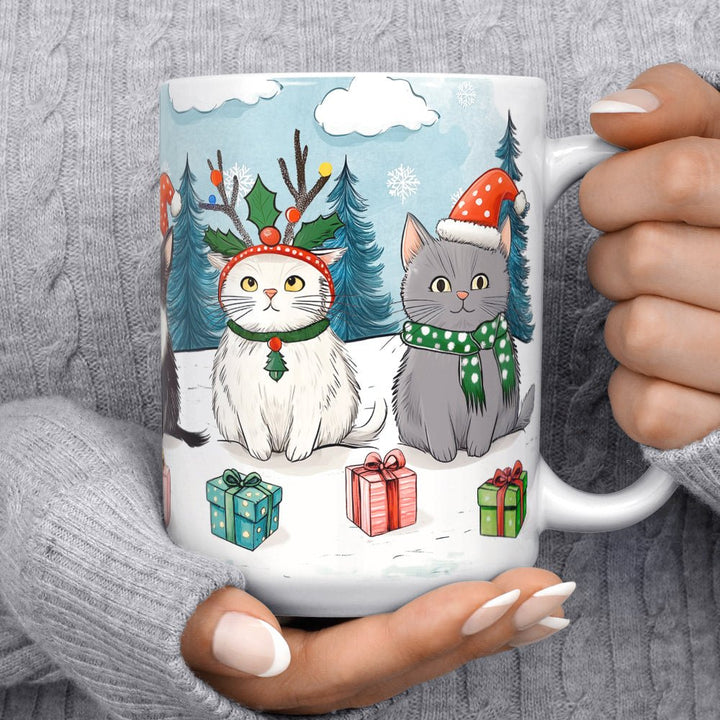 Christmas Cats Mug - Loftipop