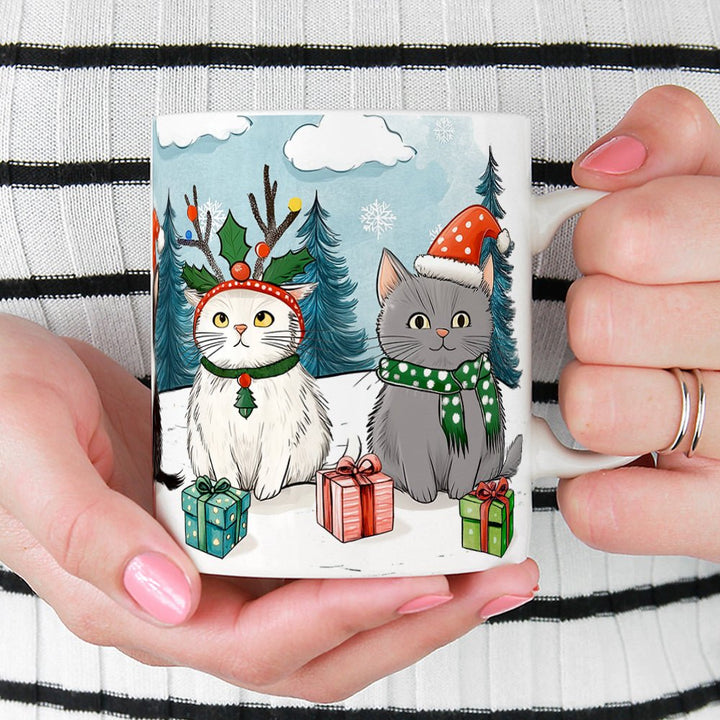 Christmas Cats Mug - Loftipop