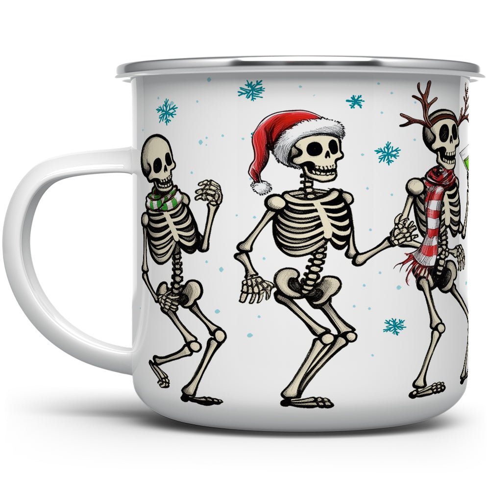 Christmas Dancing Skeletons Camp Mug - Loftipop