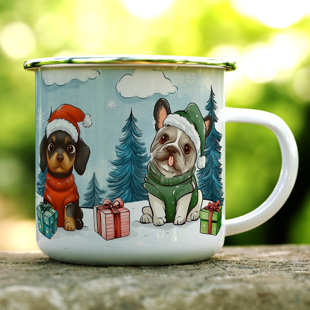 Christmas Dogs Camp Mug - Loftipop