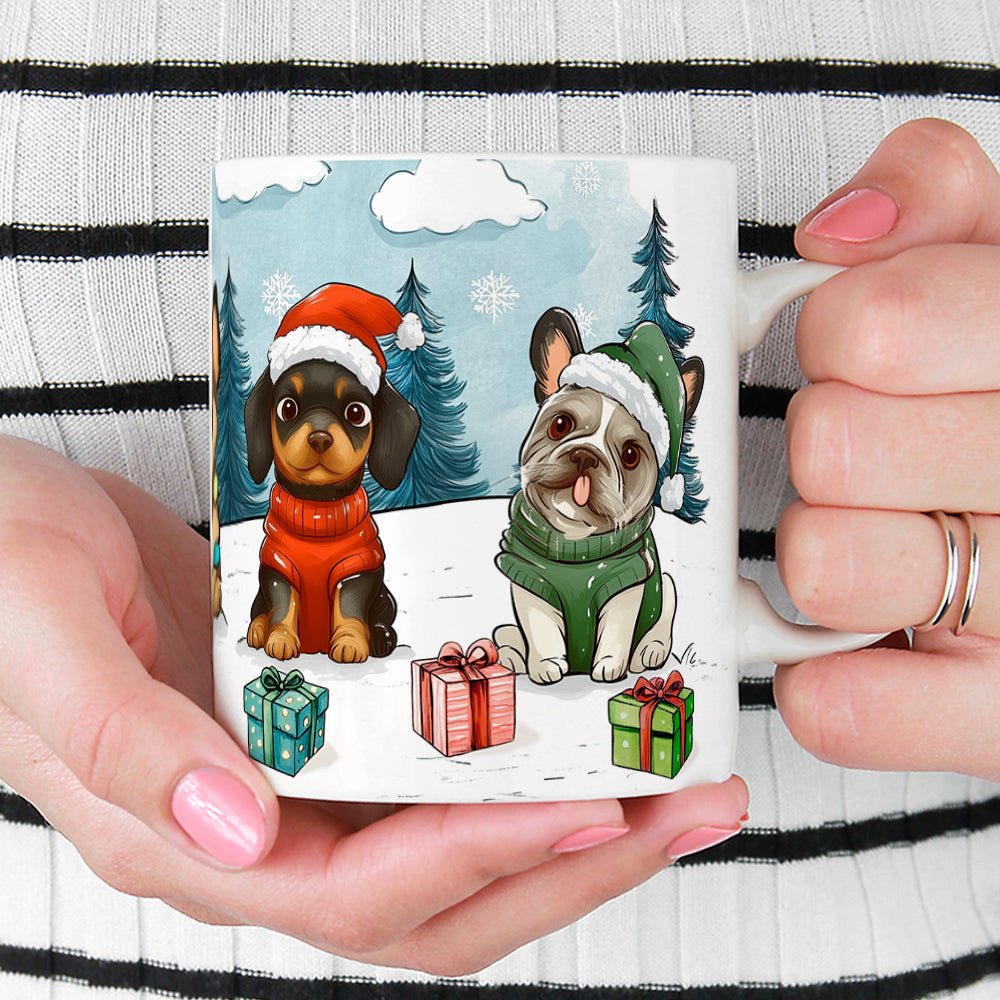 Christmas Dogs Mug - Loftipop