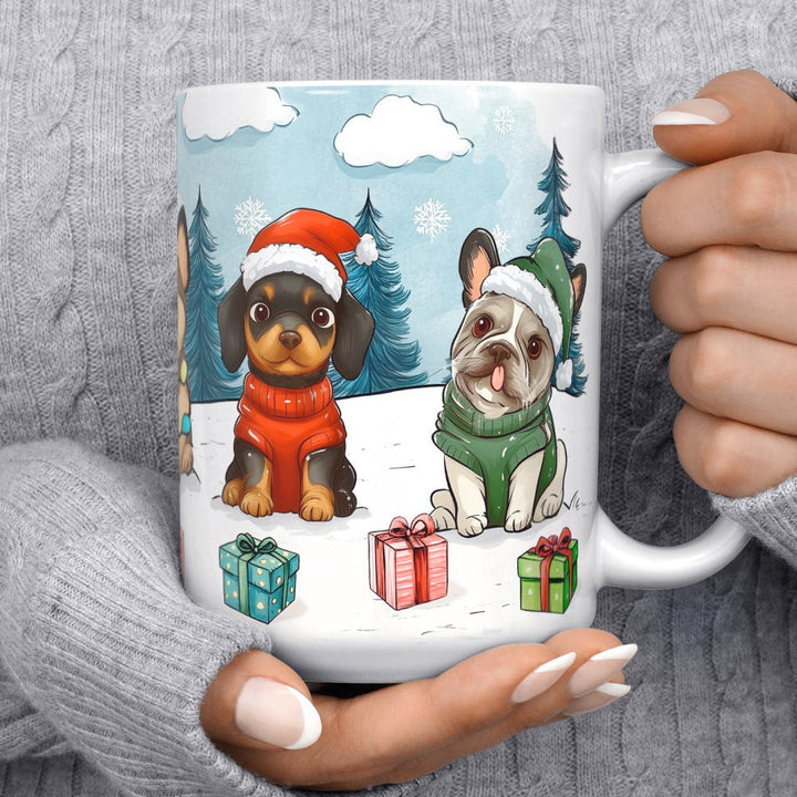 Christmas Dogs Mug - Loftipop