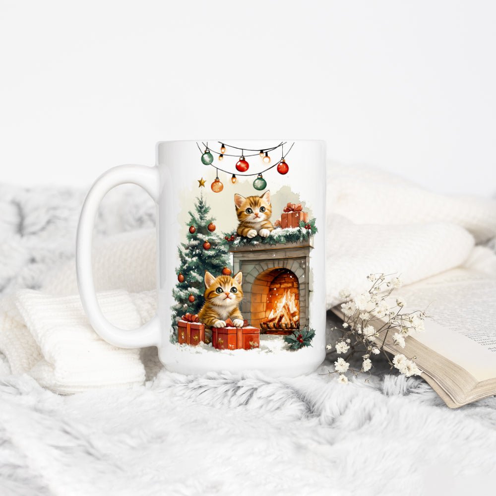 Christmas Kittens Mug - Loftipop