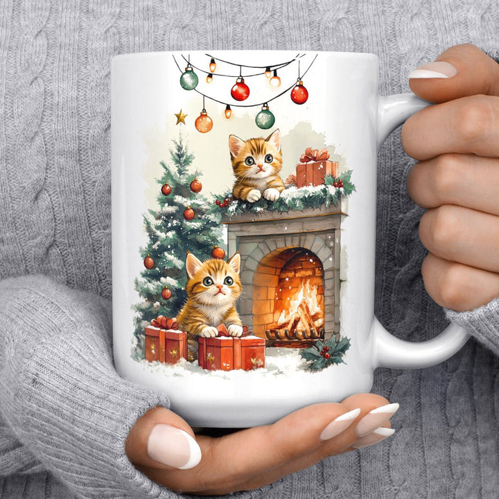 Christmas Kittens Mug - Loftipop