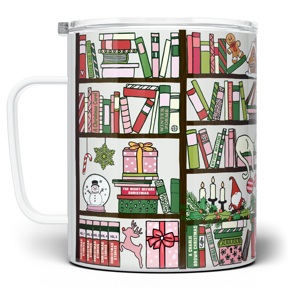 Christmas Library Insulated Travel Mug - Loftipop