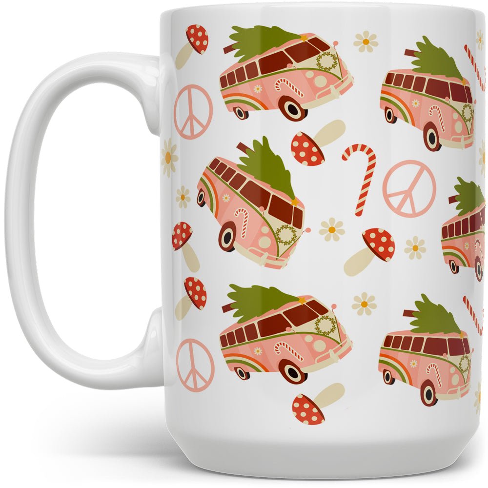 Christmas Peace Bus Mug - Loftipop