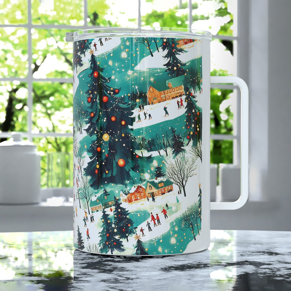 Christmas Town Insulated Travel Mug - Loftipop