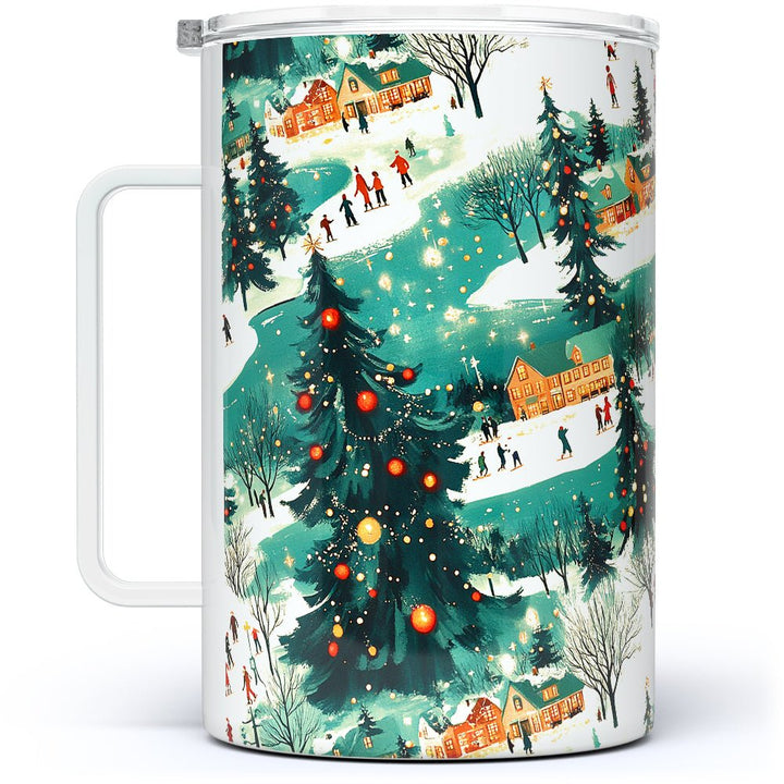 Christmas Town Insulated Travel Mug - Loftipop