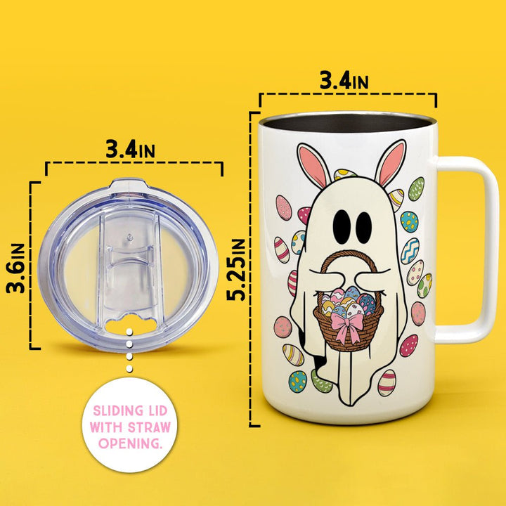 Easter Ghost Insulated Travel Mug - Loftipop