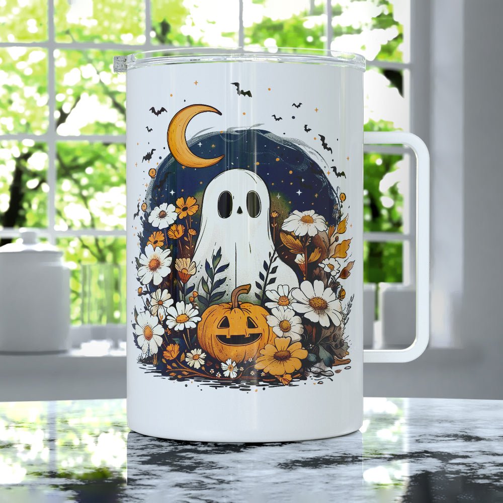 Fall Ghost Insulated Travel Mug - Loftipop