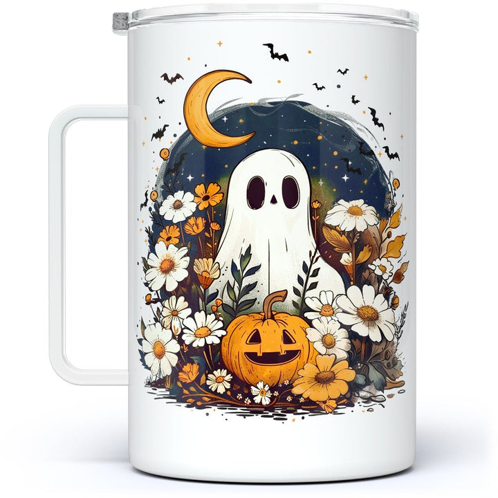 Fall Ghost Insulated Travel Mug - Loftipop