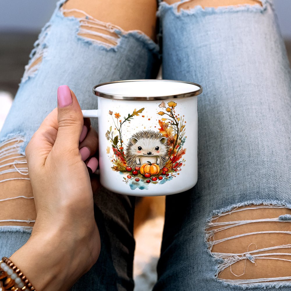 Fall Hedgehog Camp Mug - Loftipop