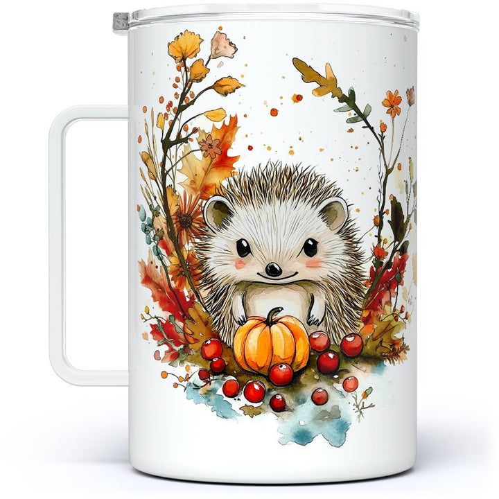 Fall Hedgehog Insulated Travel Mug - Loftipop