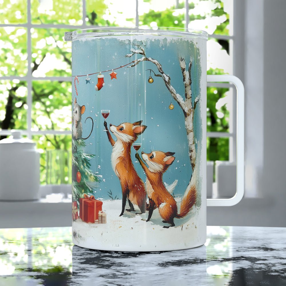 Festive Animals Holiday Insulated Travel Mug - Loftipop